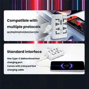 22.5W Fast Charging Power Bank Case for 2x21700 Chargers Case DIY Kit for Efficient Power Supply B 22.5W Fast Charging Power Bank Case for 2x21700 Chargers Case DIY Kit for Efficient Power Supply B
