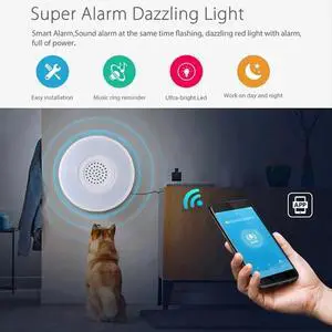 Smart Alarm Siren 90dB Loud Speaker with RGB LED Night Light for Tuya Home Security System Smart Alarm Siren 90dB Loud Speaker with RGB LED Night Light for Tuya Home Security System
