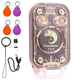 Chameleon V3.0 RFID Smart Chip Reader Smart Card Emulator+2XUID/CUID Keychain ID IC Tag Copyer Reader Writer Chameleon V3.0 RFID Smart Chip Reader Smart Card Emulator+2XUID/CUID Keychain ID IC Tag Copyer Reader Writer