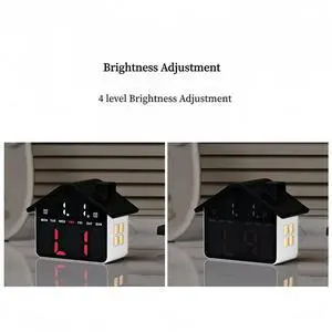 LED Digital Alert Clock with Voice Control,Night Light, Date WeDisplay,12/24H Time, USB Electronic Table Clock LED Digital Alert Clock with Voice Control,Night Light, Date WeDisplay,12/24H Time, USB Electronic Table Clock