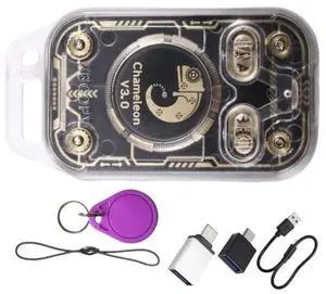 Chameleon V3.0 RFID Smart Chip Reader+ 1XUID Keychain Card Emulator ID IC 125K 13.56M Tag Copyer Reader Writer Chameleon V3.0 RFID Smart Chip Reader+ 1XUID Keychain Card Emulator ID IC 125K 13.56M Tag Copyer Reader Writer