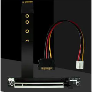 M.2 NGFF Key M to PCIe 16x Graphics Card Riser Adapter Card, NVMe to PCI-E PCI-Express 16X Extension Cable 25cm M.2 NGFF Key M to PCIe 16x Graphics Card Riser Adapter Card, NVMe to PCI-E PCI-Express 16X Extension Cable 25cm