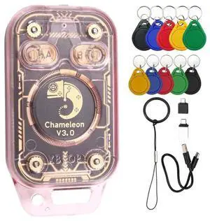 Chameleon V3.0 RFID Smart Chip Reader Smart Card Emulator+5XUID/CUID Keychain ID IC Tag Copyer Reader Writer Chameleon V3.0 RFID Smart Chip Reader Smart Card Emulator+5XUID/CUID Keychain ID IC Tag Copyer Reader Writer