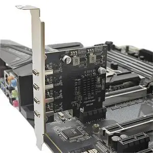 PCIE 1X to Type C Expansion Card PCI-E X1 to 4-Port TYPE-C USB 3.2 GEN1 5Gbps Adapter Riser Card UPD720201 Chip PCIE 1X to Type C Expansion Card PCI-E X1 to 4-Port TYPE-C USB 3.2 GEN1 5Gbps Adapter Riser Card UPD720201 Chip