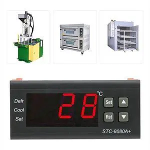 -8080A Digital Refrigerator Defrosting Alarming Temperature Controller Plastic Thermostat Controller -8080A Digital Refrigerator Defrosting Alarming Temperature Controller Plastic Thermostat Controller
