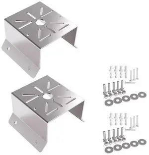 2 Pack Universal Corner Mount Bracket For Security Camera, LED Stage Lights And Solar Panels 2 Pack Universal Corner Mount Bracket For Security Camera, LED Stage Lights And Solar Panels
