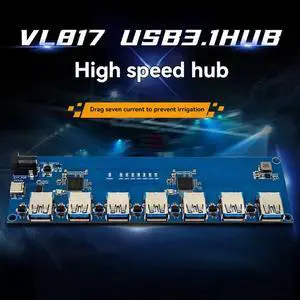 VL817 USB3.1 HUB Module High-Speed 1-to-7 Port USB HUB TYPE-C with Current Backflow Prevention Function VL817 USB3.1 HUB Module High-Speed 1-to-7 Port USB HUB TYPE-C with Current Backflow Prevention Function