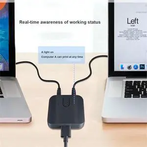 2X1 KVM Switch Box Dual USB Switch Sharing USB 3.0 for Monitor Mouse Keyboard 2 Computer Laptop PC Keyboard 2X1 KVM Switch Box Dual USB Switch Sharing USB 3.0 for Monitor Mouse Keyboard 2 Computer Laptop PC Keyboard