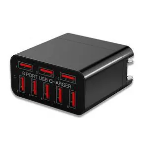 1 Piece 8 Port USB Porous Mobile Phone Foldable Travel Quick USB Multi Port EU Plug 1 Piece 8 Port USB Porous Mobile Phone Foldable Travel Quick USB Multi Port EU Plug