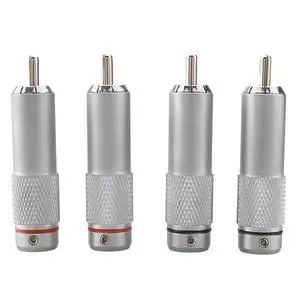 OR08 Rhodium Plated RCA Male Connector 4PCS Audiocrast Solder For High-End Analogue Cable Phono Plug Audio Accessories OR08 Rhodium Plated RCA Male Connector 4PCS Audiocrast Solder For High-End Analogue Cable Phono Plug Audio Accessories