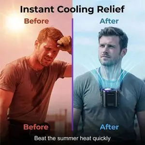 Waist Hanging Fan Clip on Air Conditioner Fan with LED Display, Mini Cooling System for Outdoor Worker Black Waist Hanging Fan Clip on Air Conditioner Fan with LED Display, Mini Cooling System for Outdoor Worker Black
