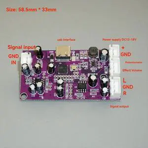 Digital Reverb Module Computer Tuning Sound Effects Mixing Console Sound Reverb Board Modification Effector Module Digital Reverb Module Computer Tuning Sound Effects Mixing Console Sound Reverb Board Modification Effector Module