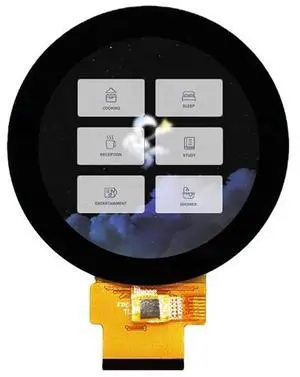 2.1" TFT LCD Touchscreen Module for Smart Home Round Screen Display ST7701S IC 40 Pin SPI Interface 480x480 3SPI 18 RGB 2.1" TFT LCD Touchscreen Module for Smart Home Round Screen Display ST7701S IC 40 Pin SPI Interface 480x480 3SPI 18 RGB