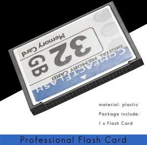 Professional 32GB Compact Flash Memory Card(White&Blue) Professional 32GB Compact Flash Memory Card(White&Blue)