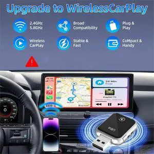 CarPlay Adapter,Mini USB Design for Cars with Wired CarPlay,Plug and Play,Fast and Stable Connection for CarPlay Adapter,Mini USB Design for Cars with Wired CarPlay,Plug and Play,Fast and Stable Connection for