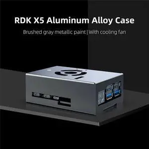 RDK X5 Robot Development Board Case Aluminum Alloy Shell Main Control Chassis with Cooling Fan RDK X5 Robot Development Board Case Aluminum Alloy Shell Main Control Chassis with Cooling Fan