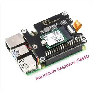 For 5 PCIe to M.2 HAT NVME High Speed Expansion Board with 16P Cable GPIO Header Support Active Cooler For 5 PCIe to M.2 HAT NVME High Speed Expansion Board with 16P Cable GPIO Header Support Active Cooler