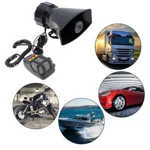 Car Warning Alarm Truck 7-Sound Loud Alarm Loudspeaker 12V Siren Air Horn Megaphone Police Firemen Car Horn 110DB-AAAE Car Warning Alarm Truck 7-Sound Loud Alarm Loudspeaker 12V Siren Air Horn Megaphone Police Firemen Car Horn 110DB-AAAE