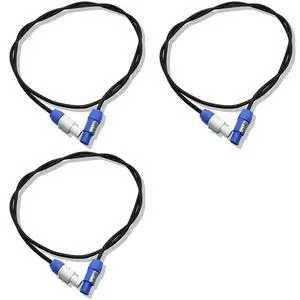 3Pcs 1M AC Power Cable For Moving Head Light 5R/7R Moving Head Light Extension Powercon Cable 3Pcs 1M AC Power Cable For Moving Head Light 5R/7R Moving Head Light Extension Powercon Cable