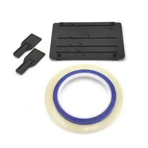 Two Fixers Included Tape Splicing Set For Cassette For Opening Repair, Reel-To-Reel Tape Recorder Splicing Block With Blue Two Fixers Included Tape Splicing Set For Cassette For Opening Repair, Reel-To-Reel Tape Recorder Splicing Block With Blue