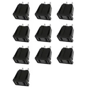 100 X US Type Panel Mounting AC Power Socket Outlet AC 250V 10A 100 X US Type Panel Mounting AC Power Socket Outlet AC 250V 10A