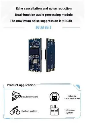 Module NR61 Dual Function Audio Processing for Cancellation and Noise Reduction Module NR61 Dual Function Audio Processing for Cancellation and Noise Reduction