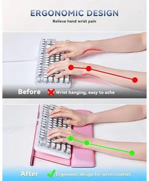 Computer Keyboard Wrist Rest Stand for Desktop, Keyboard Holder for Easy Typing with Wrist Pad for Desk, Home, School Computer Keyboard Wrist Rest Stand for Desktop, Keyboard Holder for Easy Typing with Wrist Pad for Desk, Home, School