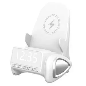 Phone With Bluetooth Speaker With Clock Desktop Phone Stand Charging Phone Holder Gift Phone With Bluetooth Speaker With Clock Desktop Phone Stand Charging Phone Holder Gift