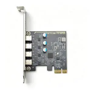 PCIE USB Type C Expansion Card Adapter HUB 4Port USB-C USB3.2 GEN1 5Gbps Riser Card with Low Profile Bracket for Desktop PCIE USB Type C Expansion Card Adapter HUB 4Port USB-C USB3.2 GEN1 5Gbps Riser Card with Low Profile Bracket for Desktop