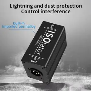 Audio Isolator XLR Audio Noise Filter Noise Suppressor Isolator Audio for Eliminator Common Ground Audio Isolator XLR Audio Noise Filter Noise Suppressor Isolator Audio for Eliminator Common Ground