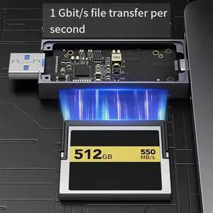 CFast SD Card Reader USB 3.2 to Micro-SD&TF External Memory OTG Adapter for Mobile Phone Computer Camera 10Gbps CFast SD Card Reader USB 3.2 to Micro-SD&TF External Memory OTG Adapter for Mobile Phone Computer Camera 10Gbps
