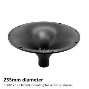2PC Tweeter Speaker Horn Flare 1" Throat 255MM DJ Car HiFi Treble For Professional Audio Home Theater Karaoke Public Address 2PC Tweeter Speaker Horn Flare 1" Throat 255MM DJ Car HiFi Treble For Professional Audio Home Theater Karaoke Public Address