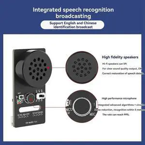 AI Voice Recognition Module for ROS Robot CI1302 Serial Port Sound Sensor Recognition Broadcast Model Training AI Voice Recognition Module for ROS Robot CI1302 Serial Port Sound Sensor Recognition Broadcast Model Training