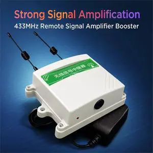 433MHz Smart Signal Repeater Remote Control Extender Waterproof Relay for Garage Smart Home and Security 433MHz Smart Signal Repeater Remote Control Extender Waterproof Relay for Garage Smart Home and Security
