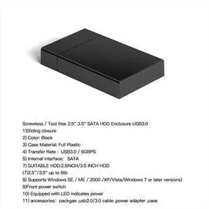 USB 3.0 3.5 Inch HDD SATA External Hard Drive Case Box Reader Hard Drive Enclosure High Speed Adapter for PC EU Plug USB 3.0 3.5 Inch HDD SATA External Hard Drive Case Box Reader Hard Drive Enclosure High Speed Adapter for PC EU Plug
