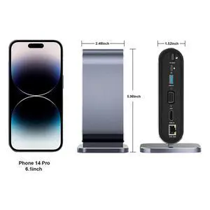 12-In-1 USB C Docking Station USB C Hub Dock Laptop Display Docking Station USB 3.0 Adapter for Computer 12-In-1 USB C Docking Station USB C Hub Dock Laptop Display Docking Station USB 3.0 Adapter for Computer