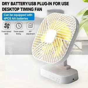 Magnetic USB Fan USB or 4xAA Powered Desk Fan with Three Speed Timing Function Outdoor Camping Fan Silent Black Magnetic USB Fan USB or 4xAA Powered Desk Fan with Three Speed Timing Function Outdoor Camping Fan Silent Black