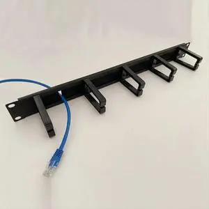 1U 19 Inch Rack Cabinets Cable Management Network Organizer Network Brush Panel Five Ring Detachable Wire Manager Frame 1U 19 Inch Rack Cabinets Cable Management Network Organizer Network Brush Panel Five Ring Detachable Wire Manager Frame