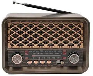 Classic Radio With Bluetooth - LED Illuminated Speaker, Supports FM/AM/SW Bands And AUX/USB/TF Classic Radio With Bluetooth - LED Illuminated Speaker, Supports FM/AM/SW Bands And AUX/USB/TF