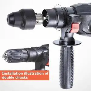 2.0 to 13mm Keyless Drill Chuck Converter Long Chuck Adapter for GBH2-26DFR GBH2-28DFV 4-32DFR Electric Hammer Drill 2.0 to 13mm Keyless Drill Chuck Converter Long Chuck Adapter for GBH2-26DFR GBH2-28DFV 4-32DFR Electric Hammer Drill