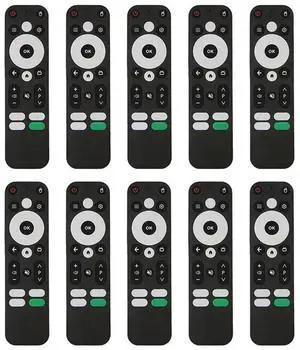 10X Replace Voice Remote Control For MECOOL KM2 KM2 PLUS ONN Android 4K UHD TV Box Bluetooth Voice Remote Black 10X Replace Voice Remote Control For MECOOL KM2 KM2 PLUS ONN Android 4K UHD TV Box Bluetooth Voice Remote Black