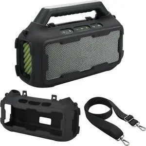 Silicone Cover for Boom 2 Outdoor Speaker, Travel Sleeve Case Shockproof Protective Cover with Shoulder Strap Silicone Cover for Boom 2 Outdoor Speaker, Travel Sleeve Case Shockproof Protective Cover with Shoulder Strap