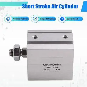 ADVC-20-10-A-P-A Compact Pneumatic Cylinder Short Stroke Air Cylinder for Automation Equipment Parts ADVC-20-10-A-P-A Compact Pneumatic Cylinder Short Stroke Air Cylinder for Automation Equipment Parts