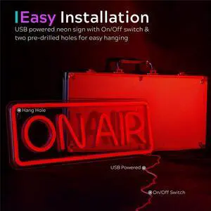 On AIR Neon Sign LED Neon Sign Suitable for Wall Decoration Suitable for Live Streaming Decoration Objects On AIR Neon Sign LED Neon Sign Suitable for Wall Decoration Suitable for Live Streaming Decoration Objects