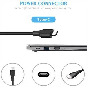 20V 65W Universal Car Charger Type C Car Charger Adapter Lighter DC Power Supply Adapter for Laptop 20V 65W Universal Car Charger Type C Car Charger Adapter Lighter DC Power Supply Adapter for Laptop