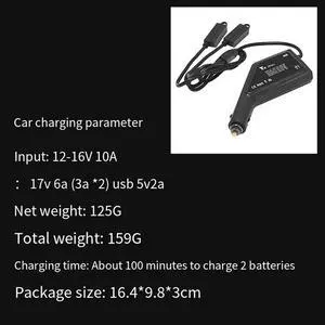 Fast Charging Car Charger for Mini 4 Pro/Mini 3 Pro USB Dual Adapter with Safety Features for RC Drones Fast Charging Car Charger for Mini 4 Pro/Mini 3 Pro USB Dual Adapter with Safety Features for RC Drones