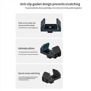 AA60-Universal Power Bank Mount Holder Cold Shoe Mount for 53Mm to 72Mm Power Supply for DSLR Camera Cage Clamp AA60-Universal Power Bank Mount Holder Cold Shoe Mount for 53Mm to 72Mm Power Supply for DSLR Camera Cage Clamp