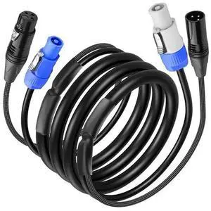 DMX512 Cable AC Power DMX512 3Pin XLR Signal Combo Cables For Stage Lighting, Concerts, Events DMX512 Cable AC Power DMX512 3Pin XLR Signal Combo Cables For Stage Lighting, Concerts, Events