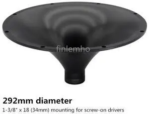 2PC Tweeter Speaker Horn Round 292mm Treble DJ Car HiFi For Professional Audio Home Theater Karaoke Public Address System 2PC Tweeter Speaker Horn Round 292mm Treble DJ Car HiFi For Professional Audio Home Theater Karaoke Public Address System