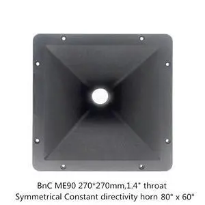 1PC DJ Speaker Tweeter Horn ME90 270*270mm 1.4 Inch For Public Address System Professional Audio Home Theater Karaoke HiFi 1PC DJ Speaker Tweeter Horn ME90 270*270mm 1.4 Inch For Public Address System Professional Audio Home Theater Karaoke HiFi
